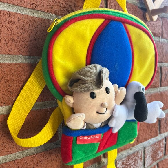 Vintage Mini Cathay Pacific Colour-block Primary Colours Toddler Backpack - Picture 2 of 4